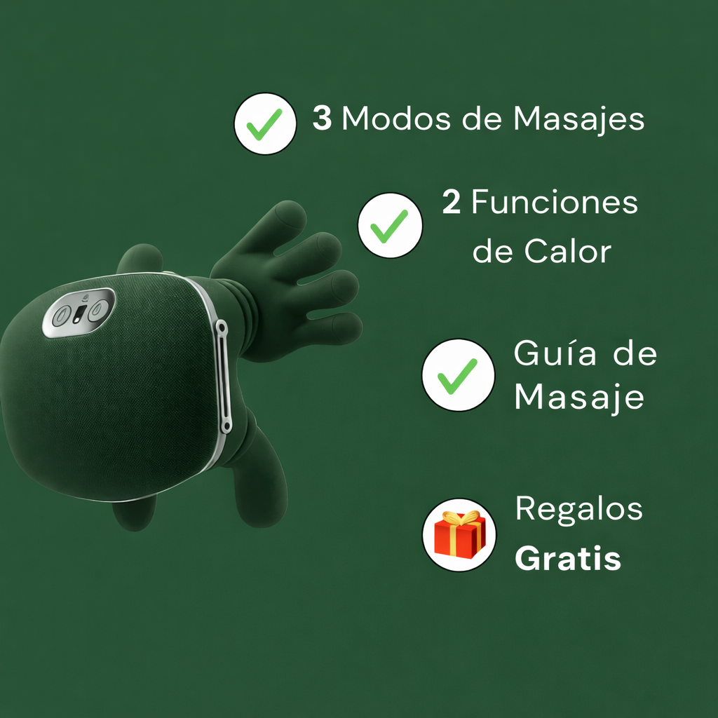 Masajeador de Cuello con Manos Reales 3D